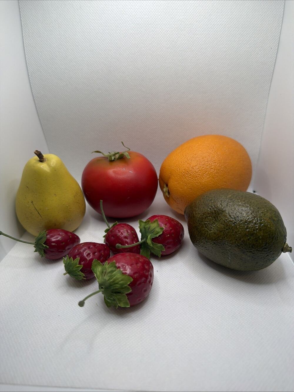 Lot Of 9 Pieces Faux Fruit Assorted Fruit Realistic Plastic Fruit
